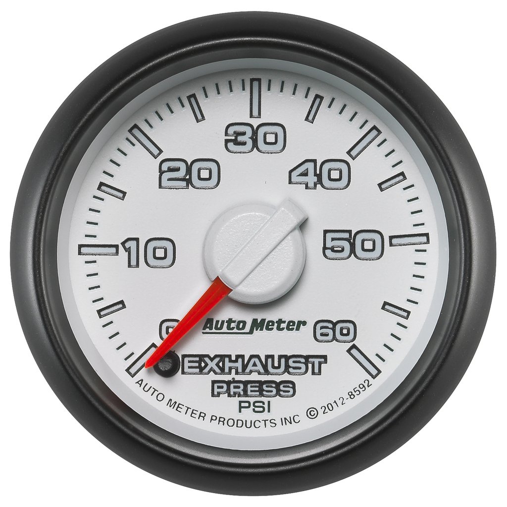 AutoMeter 2-1/16" EXHAUST PRESSURE, 0-60 PSI, STEPPER MOTOR, GEN 3 DODGE FACTORY MATCH