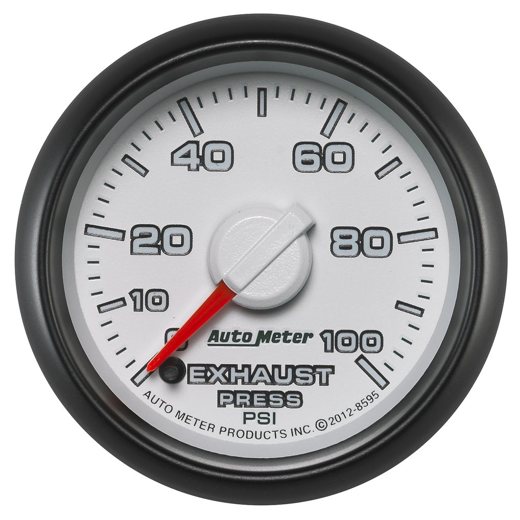 AutoMeter 2-1/16" EXHAUST PRESSURE, 0-100 PSI, STEPPER MOTOR, GEN 3 DODGE FACTORY MATCH