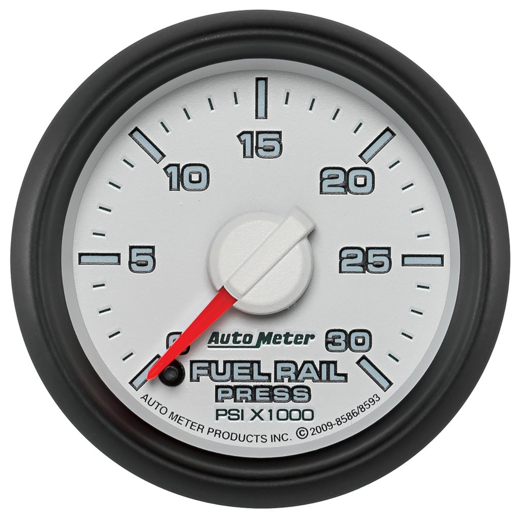 AutoMeter 2-1/16" FUEL RAIL PRESSURE, 0-30K PSI, STEPPER MOTOR, GEN 3 DODGE FACTORY MATCH