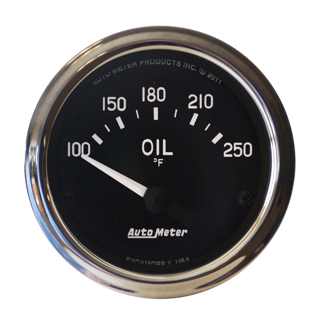 AutoMeter 2-1/16" OIL TEMPERATURE, 100-250 °F, AIR-CORE, COBRA