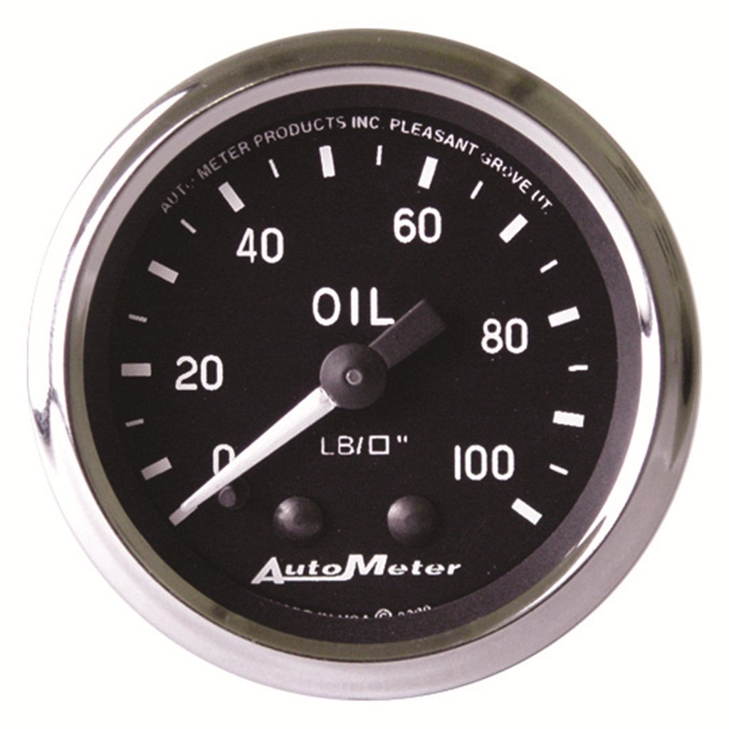 AutoMeter 2-1/16" OIL PRESSURE, 0-100 PSI, MECHANICAL, COBRA