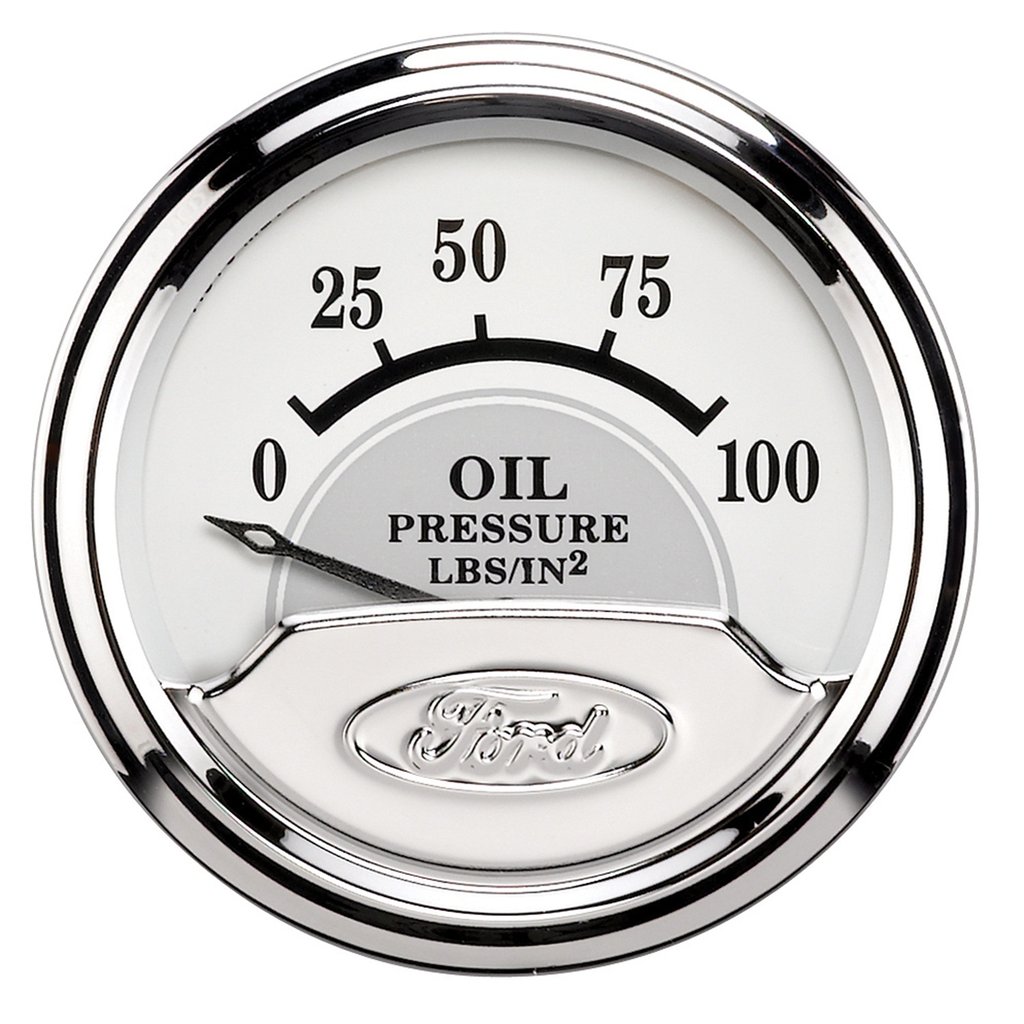 AutoMeter 2-1/16" OIL PRESSURE, 0-100 PSI, AIR-CORE, FORD MASTERPIECE
