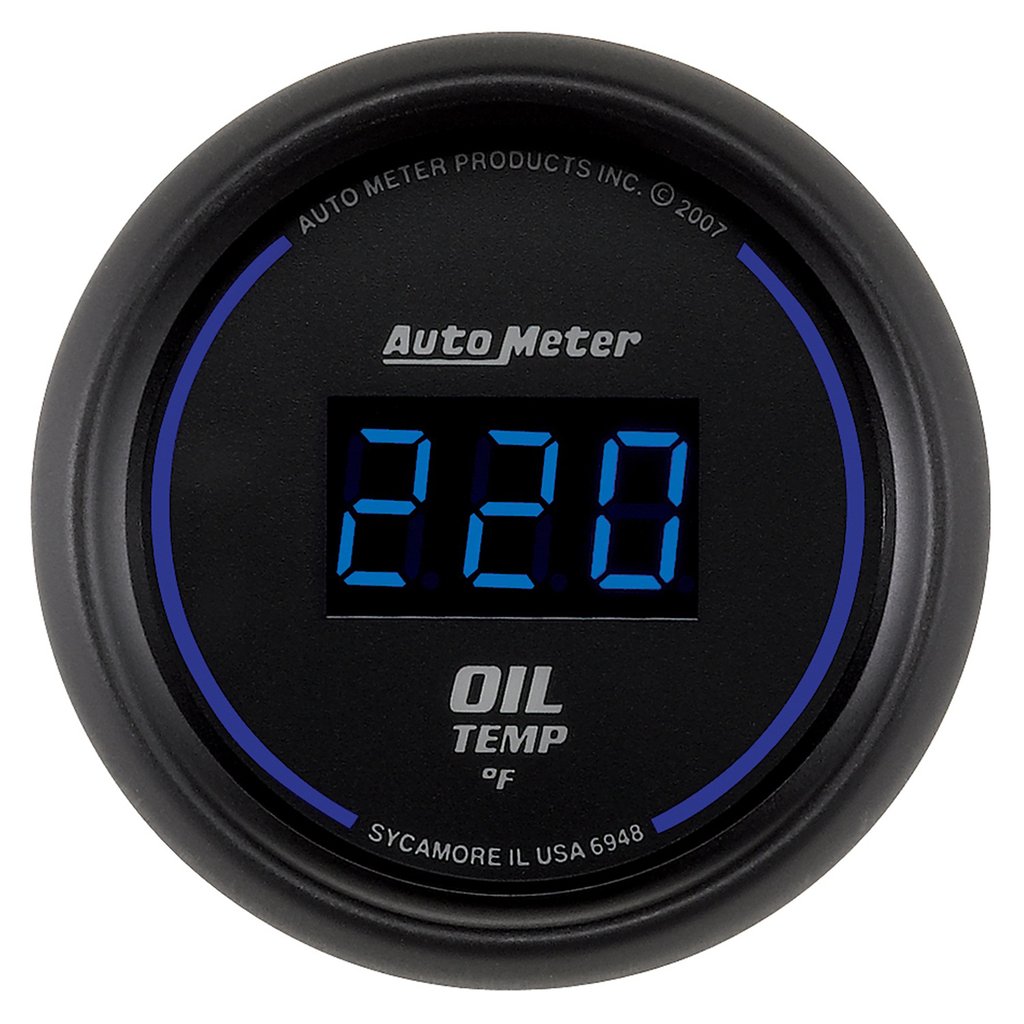 AutoMeter 2-1/16" OIL TEMPERATURE, 0-340 °F, COBALT DIGITAL