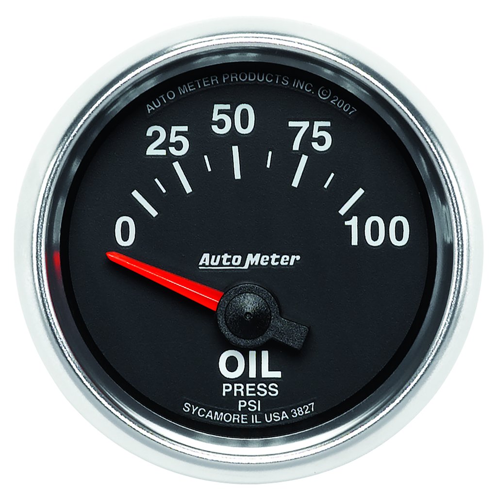 AutoMeter 2-1/16" OIL PRESSURE, 0-100 PSI, AIR-CORE, GS