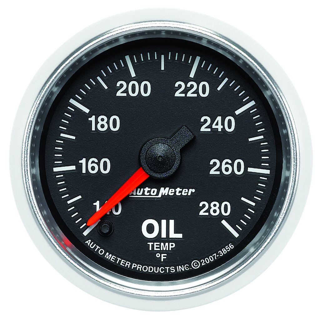 AutoMeter 2-1/16" OIL TEMPERATURE, 140-280 °F, STEPPER MOTOR, GS