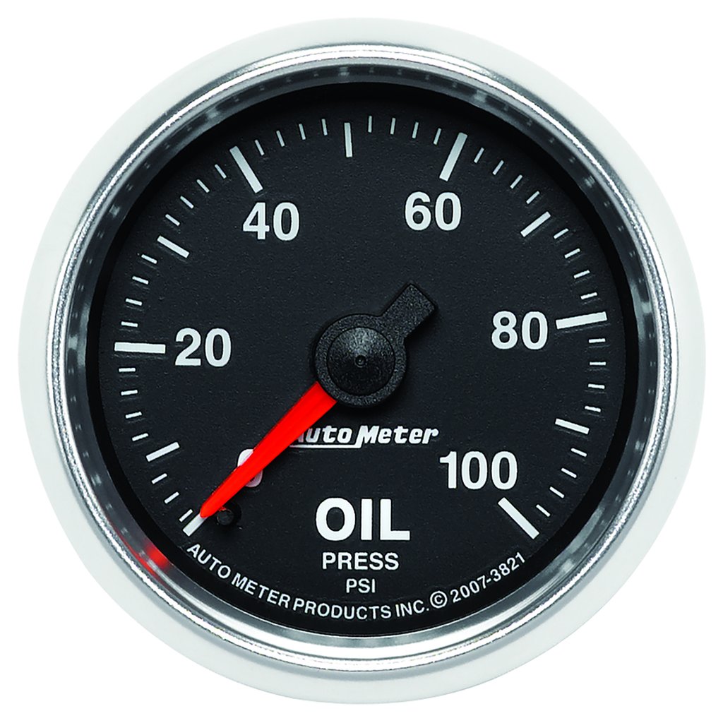 AutoMeter 2-1/16" OIL PRESSURE, 0-100 PSI, MECHANICAL, GS