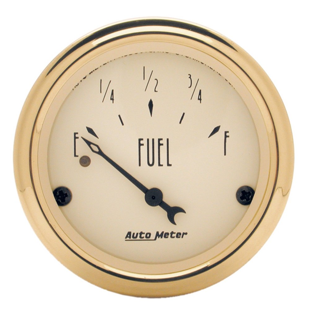 AutoMeter 2-1/16" FUEL LEVEL, 240-33 Ω, AIR-CORE, GOLDEN OLDIES