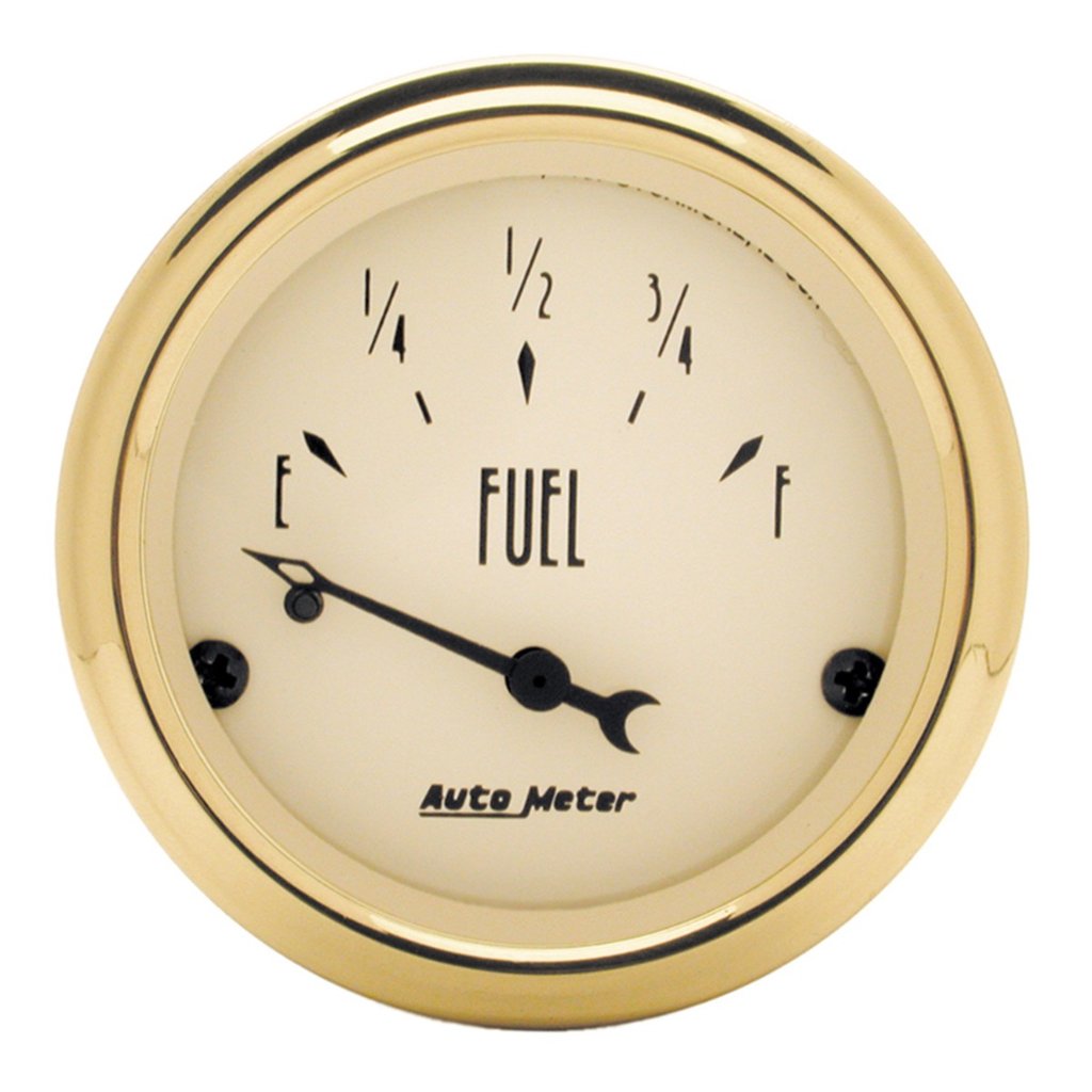 AutoMeter 2-1/16" FUEL LEVEL, 0-30 Ω, AIR-CORE, PRE`65 GM, GOLDEN OLDIES