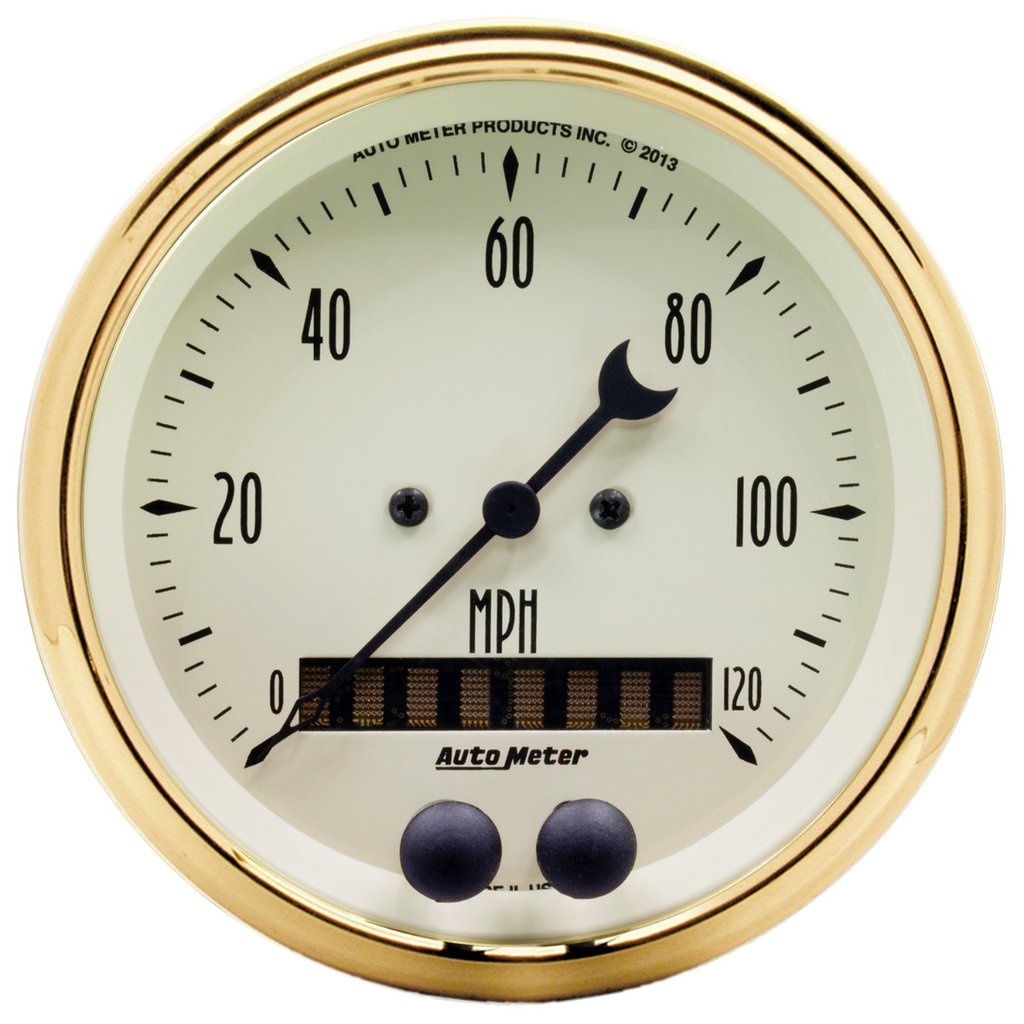 AutoMeter 3-3/8" GPS SPEEDOMETER, 0-120 MPH, GOLDEN OLDIES