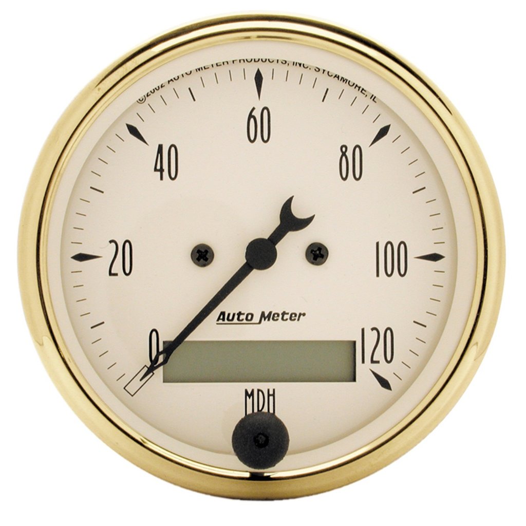 AutoMeter 3-1/8" SPEEDOMETER, 0-120 MPH, ELECTRIC, GOLDEN OLDIES