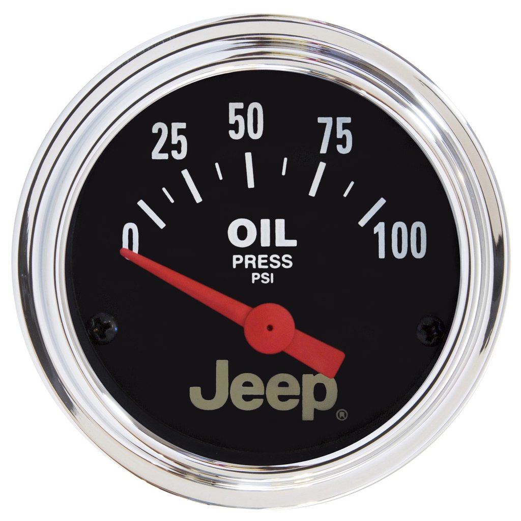 AutoMeter 2-1/16" OIL PRESSURE, 0-100 PSI, AIR-CORE, JEEP