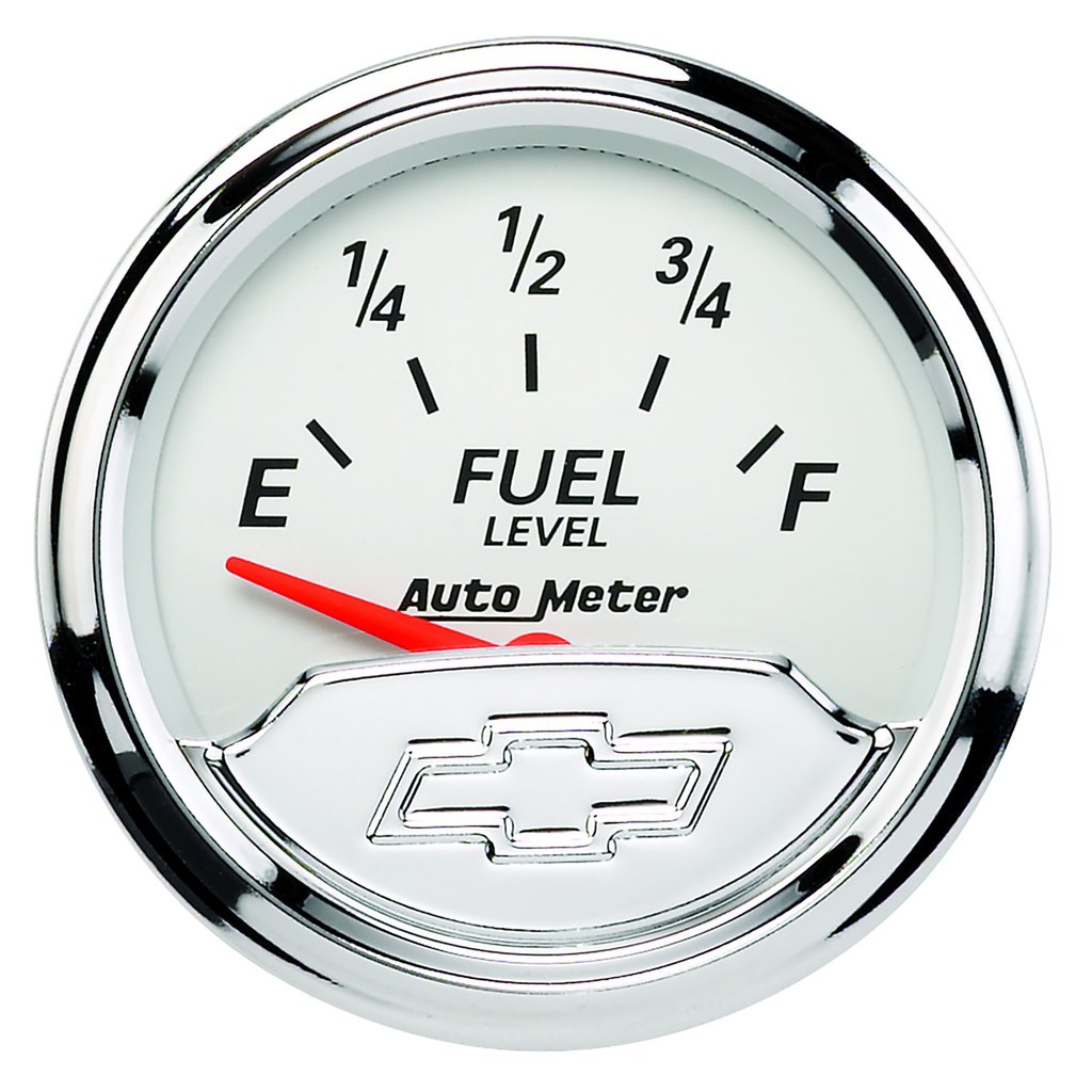 AutoMeter 2-1/16" FUEL LEVEL, 240-33 Ω SSE, CHEVROLET HERITAGE BOWTIE
