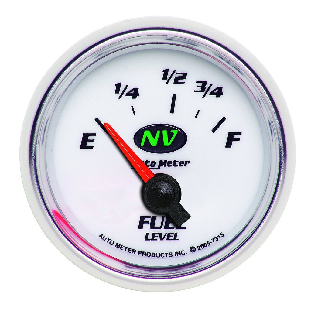 AutoMeter 2-1/16" FUEL LEVEL, 73-10 Ω, AIR-CORE, NV