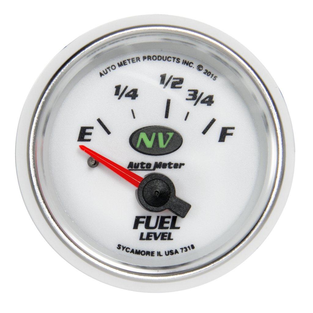 AutoMeter 2-1/16" FUEL LEVEL, 16-158 Ω, AIR-CORE, NV