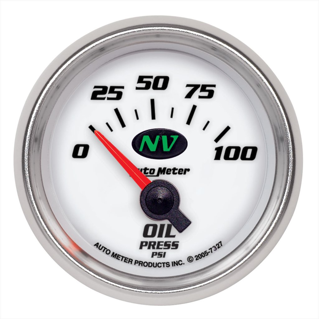 AutoMeter 2-1/16" OIL PRESSURE, 0-100 PSI, AIR-CORE, NV
