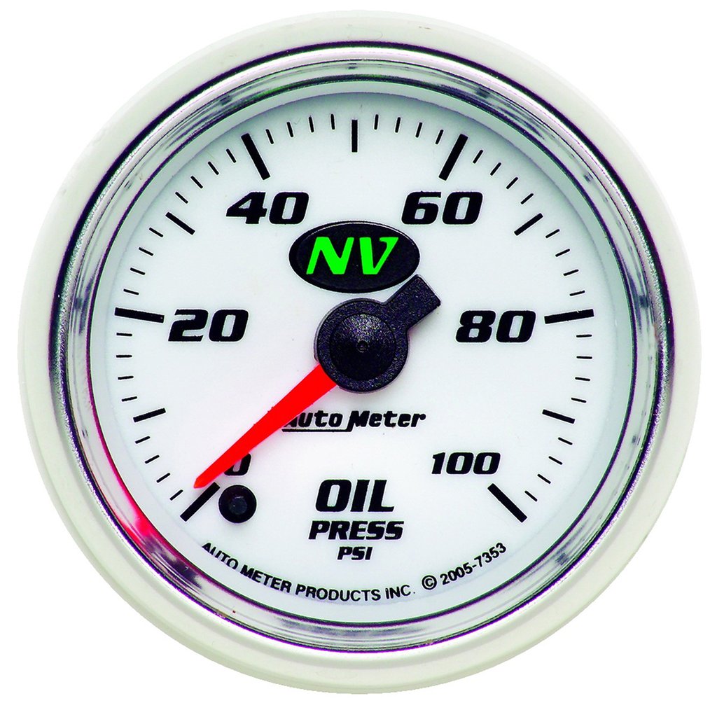 AutoMeter 2-1/16" OIL PRESSURE, 0-100 PSI, STEPPER MOTOR, NV