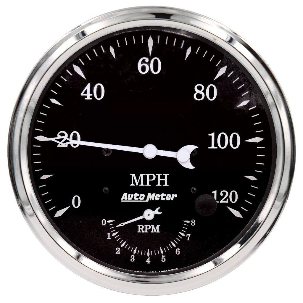 AutoMeter 5" tachometer/SPEEDOMETER COMBO, 8K RPM/120 MPH, OLD TYME BLACK
