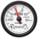 AutoMeter 2-1/16" BOOST/VACUUM, 30 IN HG/20 PSI, MECHANICAL, PHANTOM II