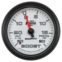 AutoMeter 2-5/8" BOOST/VACUUM, 30 IN HG/20 PSI, MECHANICAL, PHANTOM II