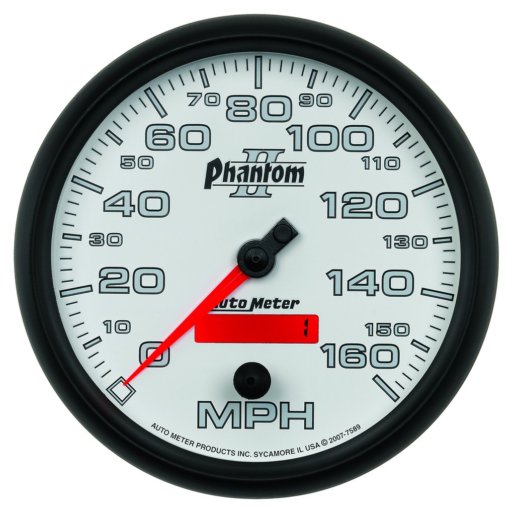 AutoMeter 5" SPEEDOMETER, 0-160 MPH, ELECTRIC, PHANTOM II