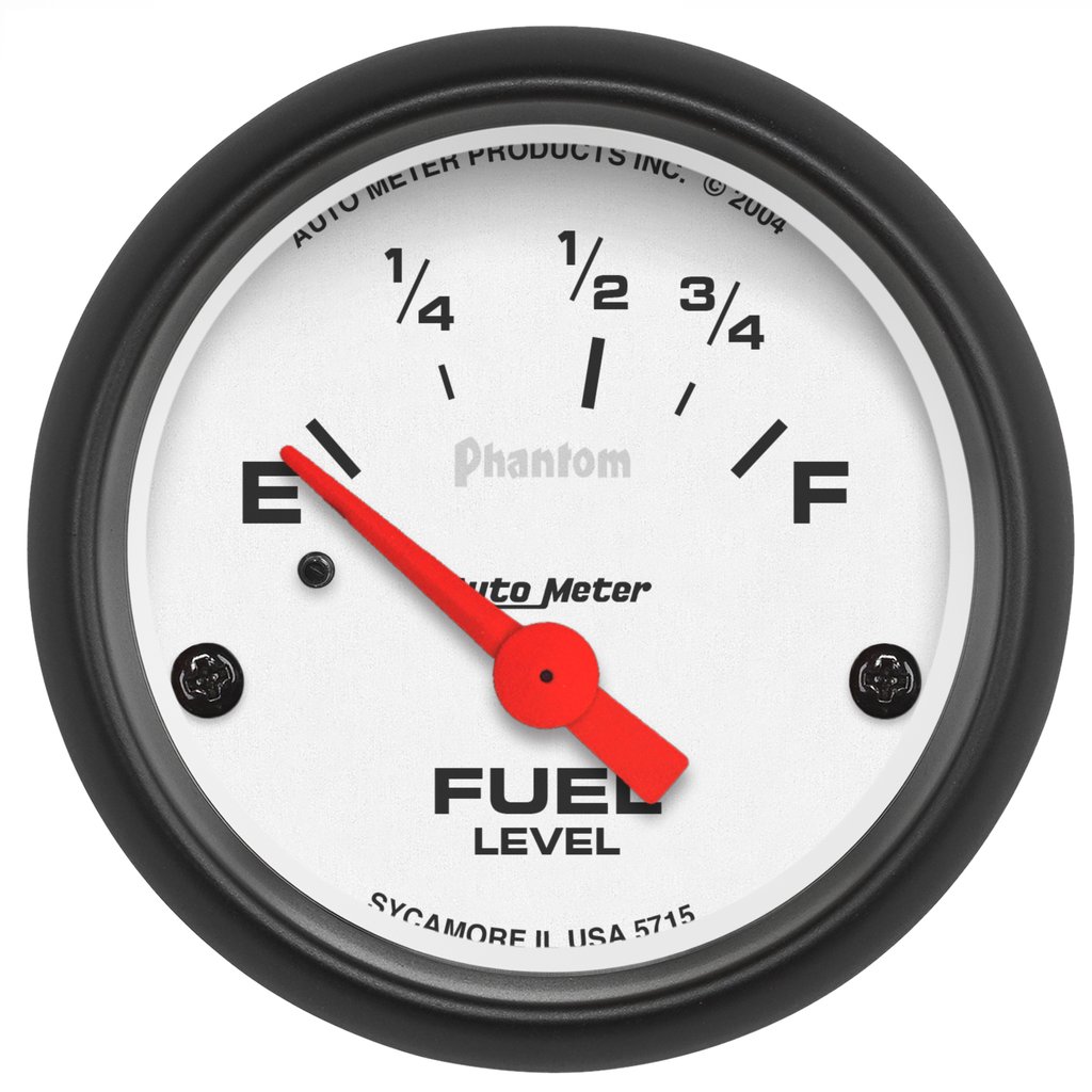 AutoMeter 2-1/16" FUEL LEVEL, 73-10 Ω, AIR-CORE, PHANTOM