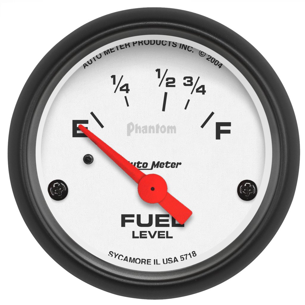 AutoMeter 2-1/16" FUEL LEVEL, 16-158 Ω, AIR-CORE, PHANTOM