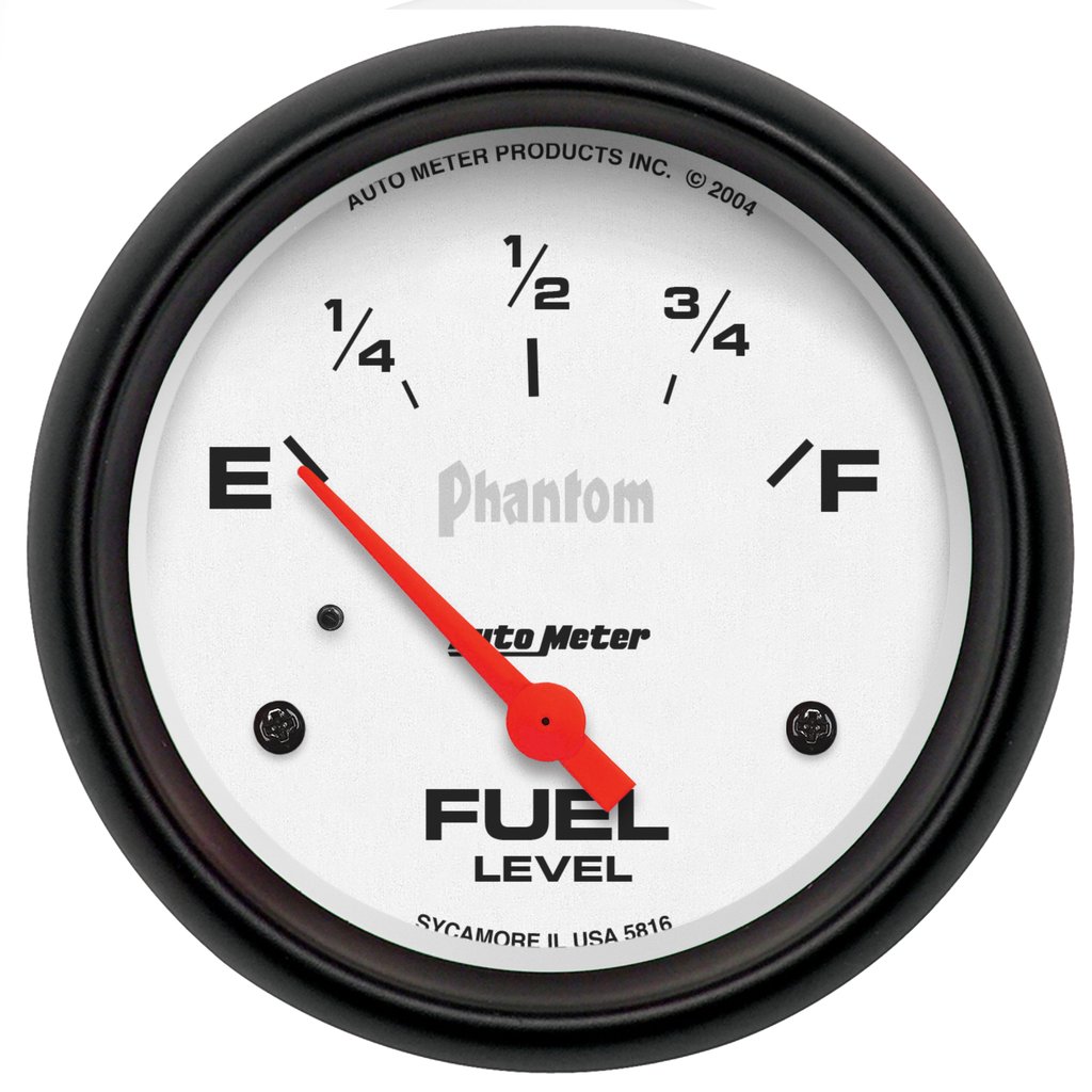 AutoMeter 2-5/8" FUEL LEVEL, 240-33 Ω, AIR-CORE, SSE, PHANTOM