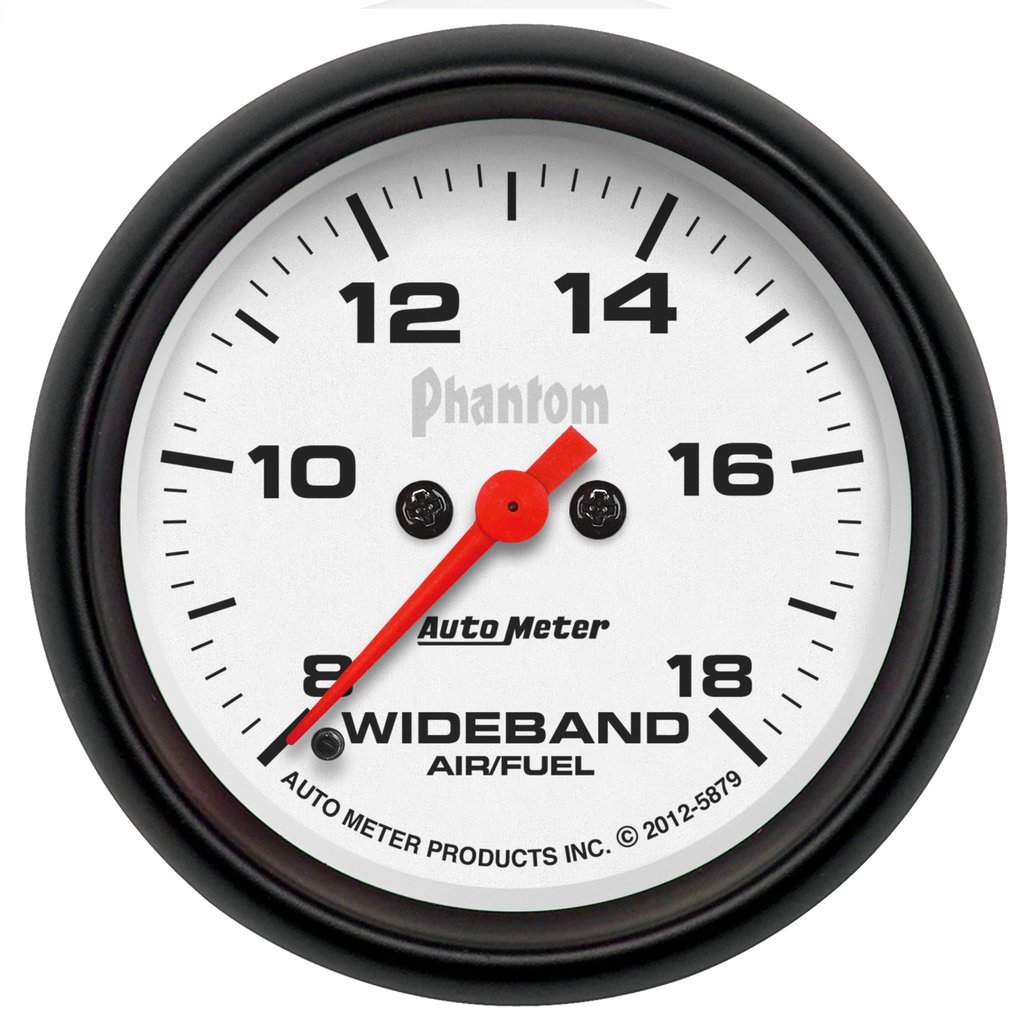 AutoMeter 2-5/8" WIDEBAND AIR/FUEL RATIO, ANALOG, 8:1-18:1 AFR, PHANTOM