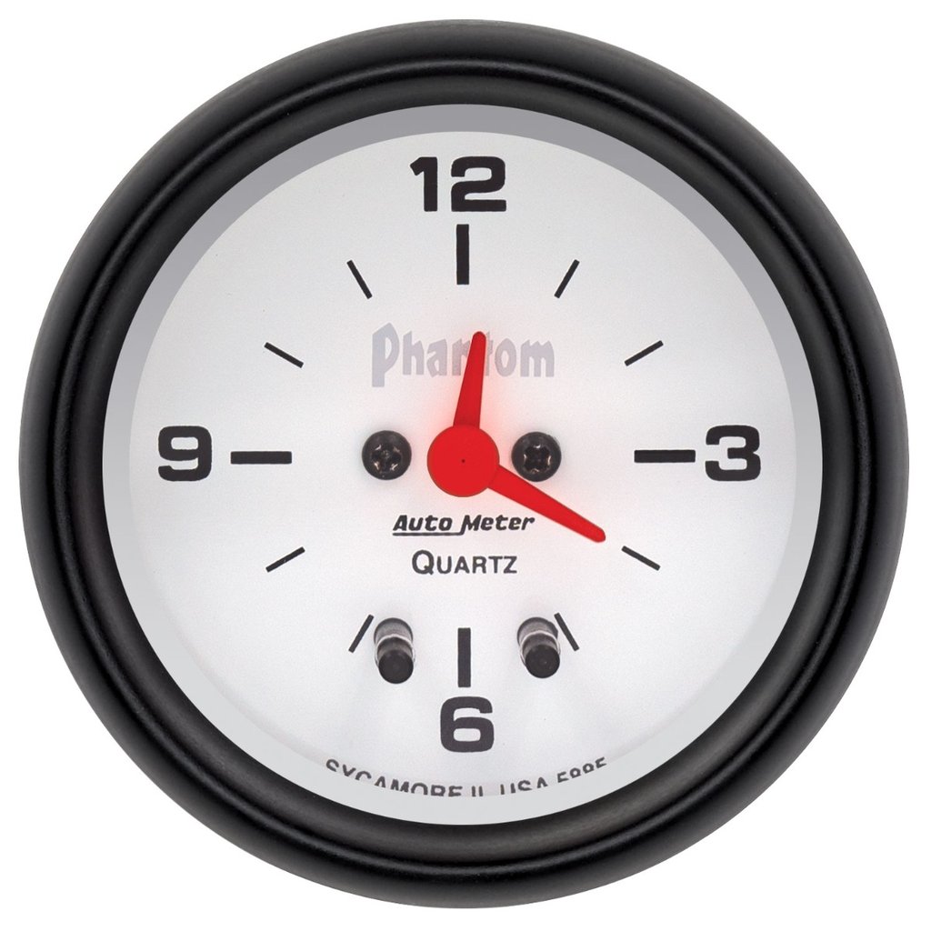 AutoMeter 2-5/8" CLOCK, 12 HOUR, PHANTOM