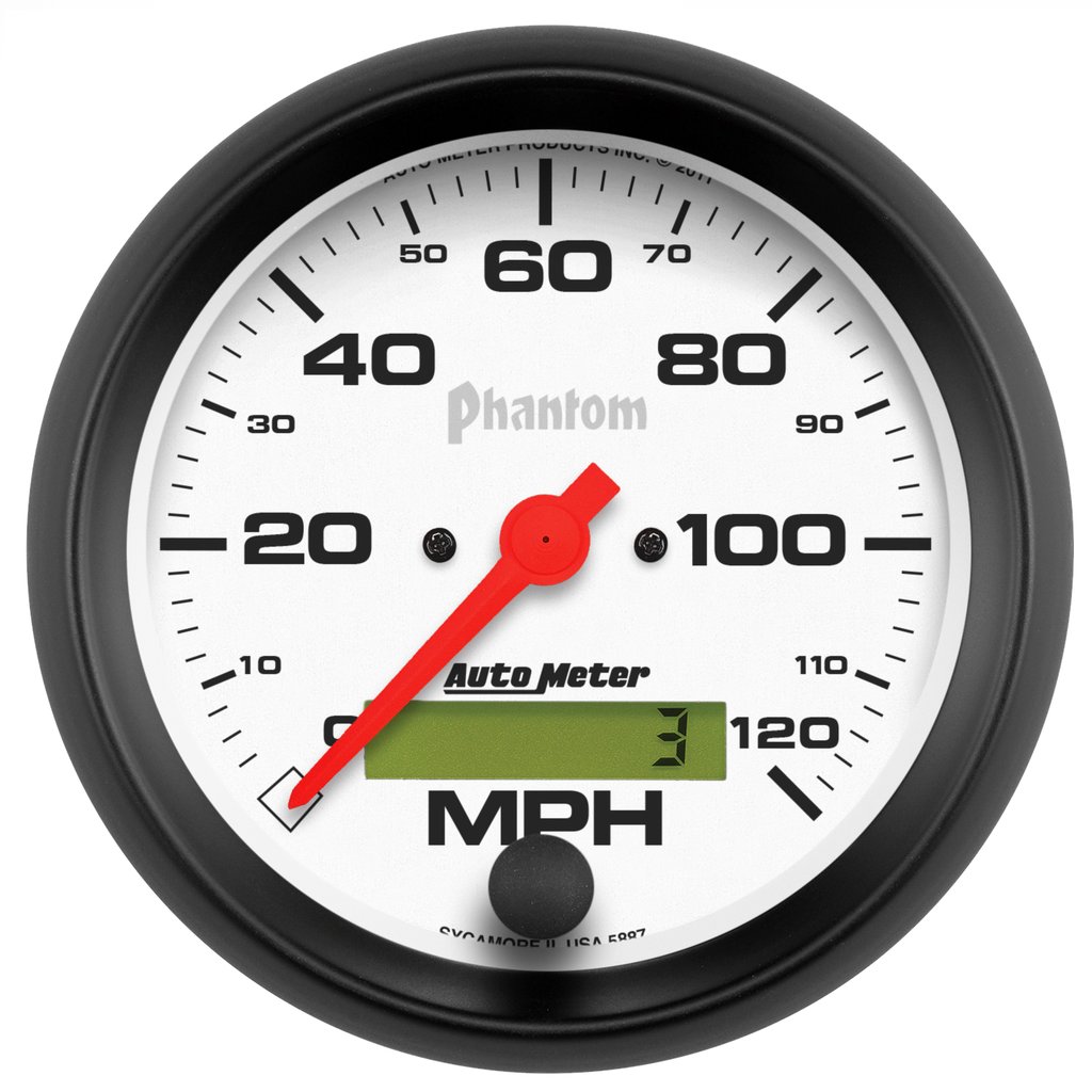 AutoMeter 3-3/8" SPEEDOMETER, 0-120 MPH, ELECTRIC, PHANTOM