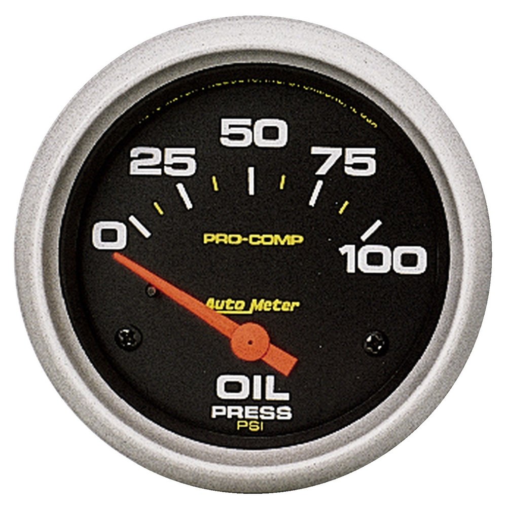 AutoMeter 2-5/8" OIL PRESSURE, 0-100 PSI, AIR-CORE, PRO-COMP