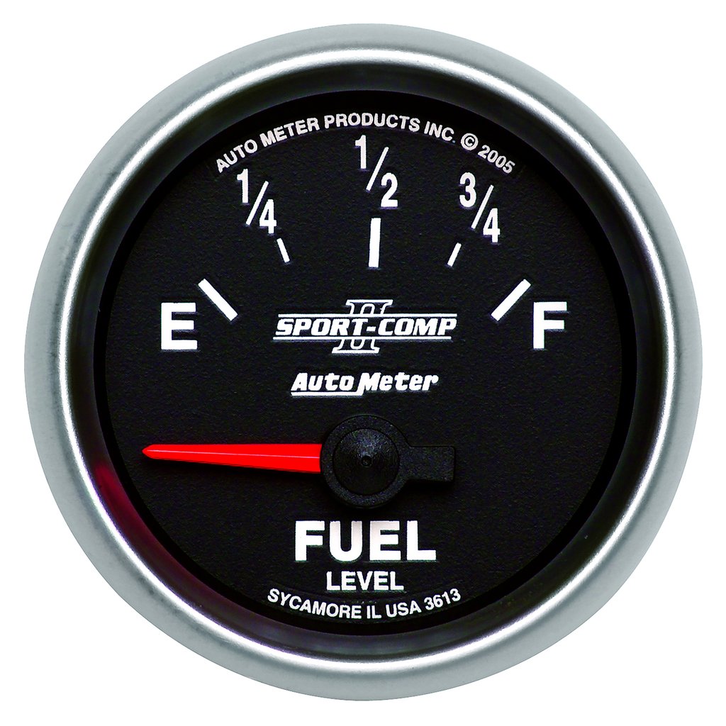 AutoMeter 2-1/16" FUEL LEVEL, 0-90 Ω, AIR-CORE, SSE, SCII