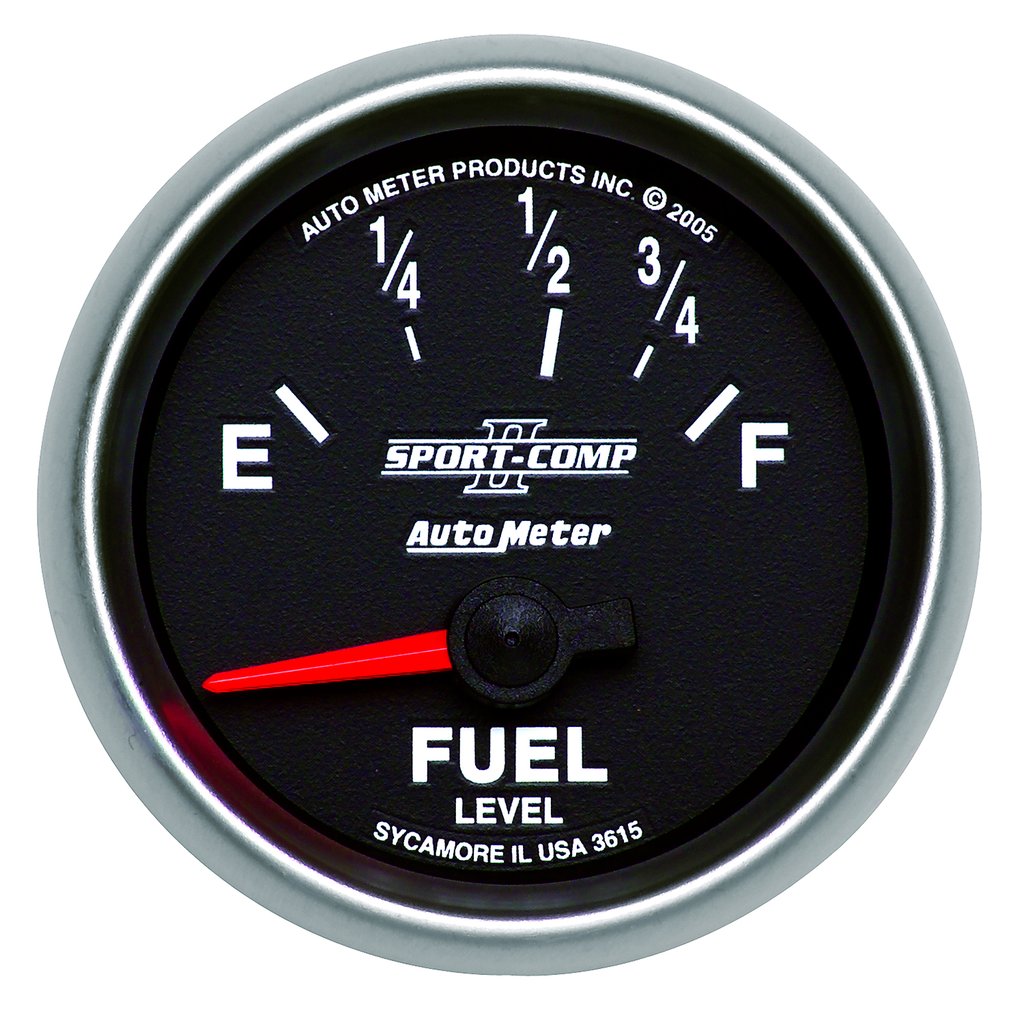 AutoMeter 2-1/16" FUEL LEVEL, 73-10 Ω, AIR-CORE, SCII