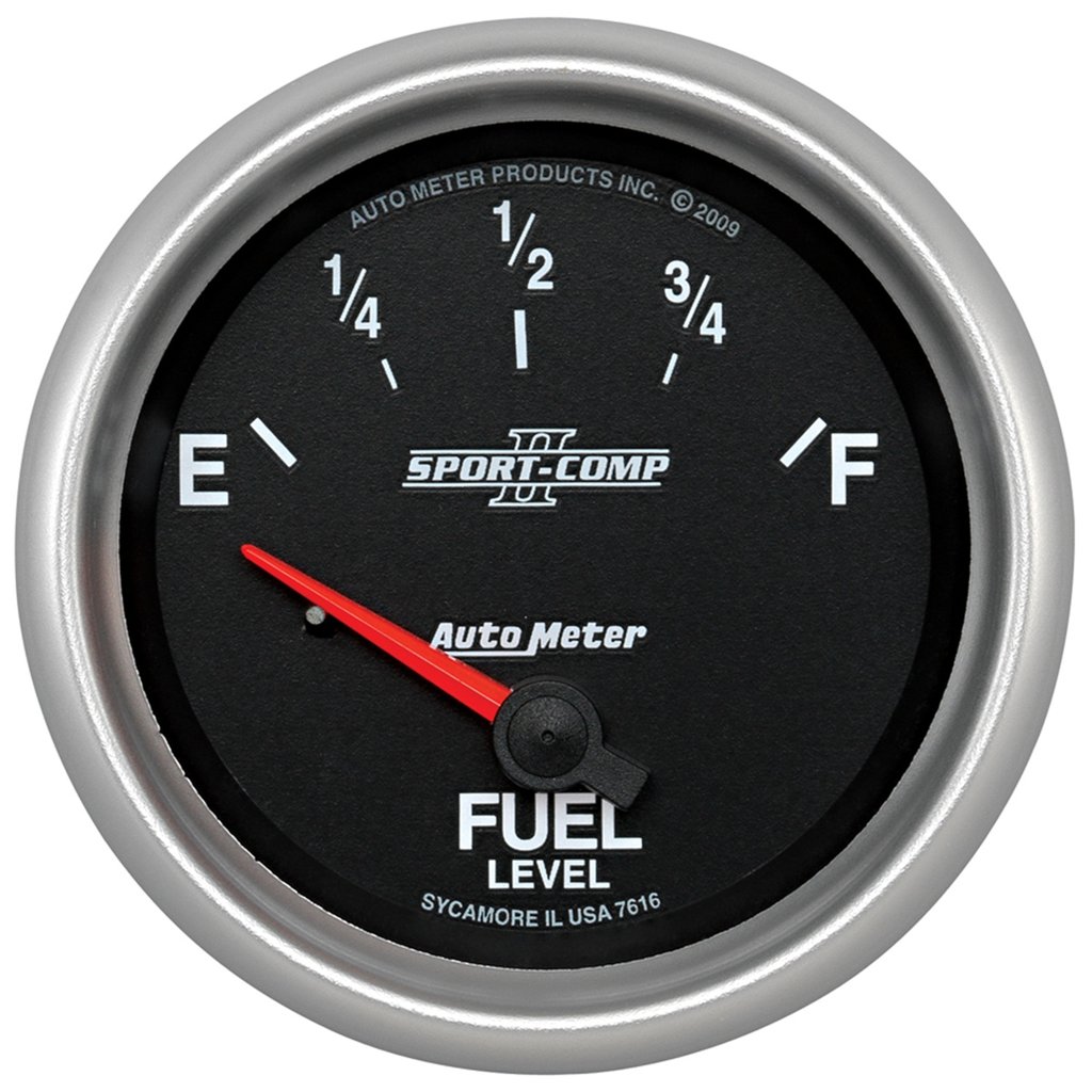 AutoMeter 2-5/8" FUEL LEVEL, 240-33 Ω, AIR-CORE, SSE, SC II
