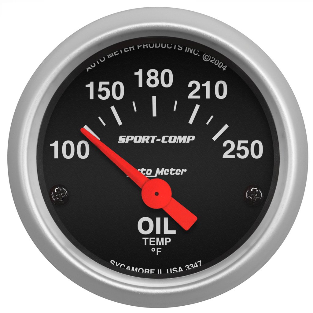 AutoMeter 2-1/16" OIL TEMPERATURE, 100-250 °F, AIR-CORE, SPORT-COMP