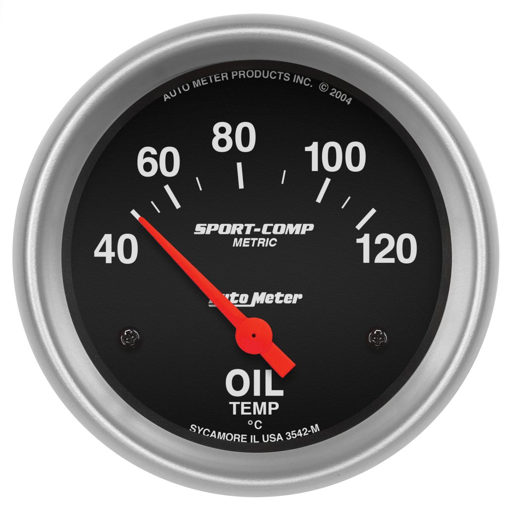 AutoMeter 2-5/8" OIL TEMPERATURE, 40-120 °C, AIR-CORE, SPORT-COMP