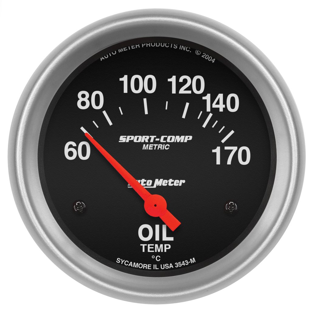 AutoMeter 2-5/8" OIL TEMPERATURE, 60-170 °C, AIR-CORE, SPORT-COMP