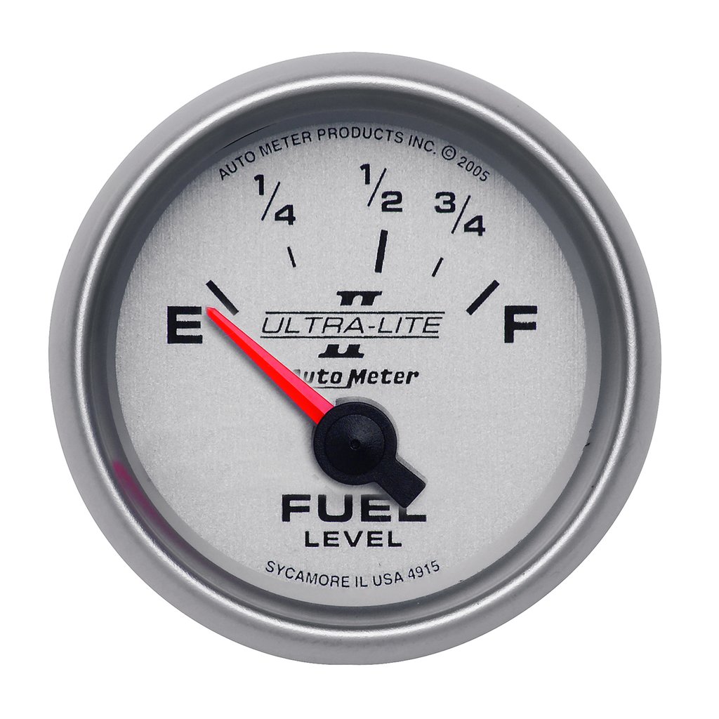 AutoMeter 2-1/16" FUEL LEVEL, 73- 10 Ω, AIR-CORE, ULTRA-LITE II