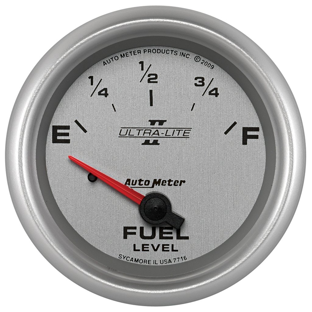 AutoMeter 2-5/8" FUEL LEVEL, 240-33 Ω, AIR-CORE, SSE, ULTRA-LITE II