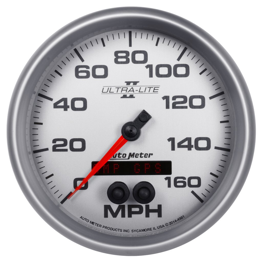 AutoMeter 5" GPS SPEEDOMETER, 0-160 MPH, ULTRA-LITE II