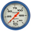 AutoMeter 2-5/8" OIL PRESSURE, 0-150 PSI, MECHANICAL, LIQUID FILLED, ULTRA-NITE