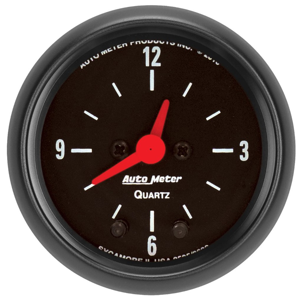 AutoMeter 2-1/16" CLOCK, 12 HOUR, Z-SERIES