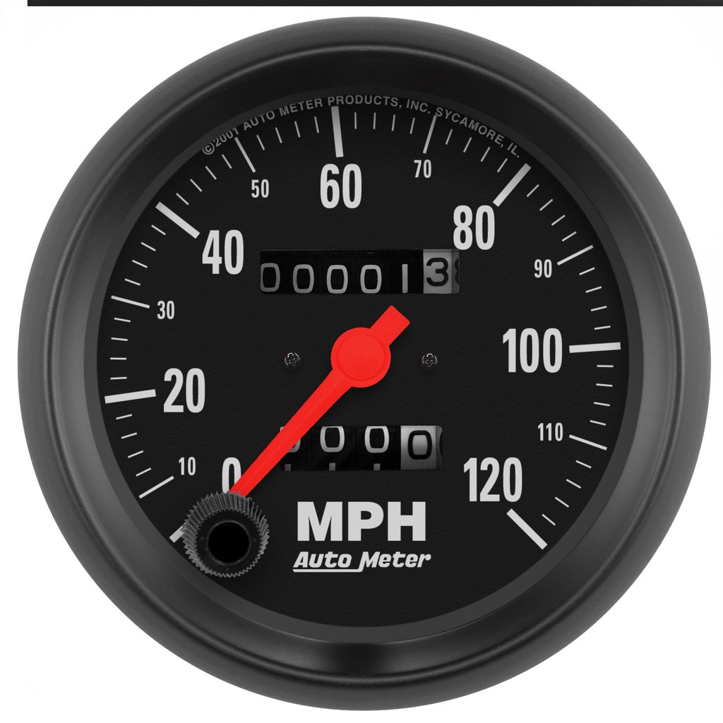 AutoMeter 3-3/8" SPEEDOMETER, 0-120 MPH, MECHANICAL, Z-SERIES