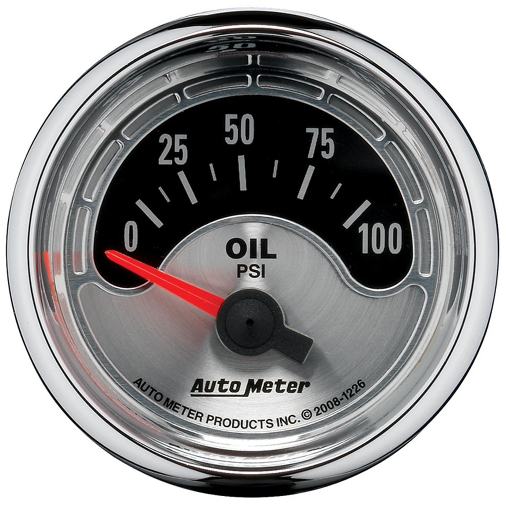 AutoMeter 2-1/16" OIL PRESSURE, 0-100 PSI, AIR-CORE, AIR-CORE, AMERICAN MUSCLE