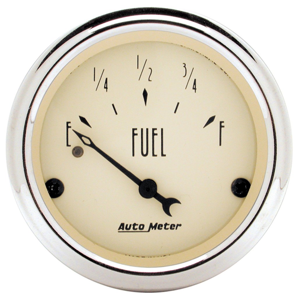AutoMeter 2-1/16" FUEL LEVEL, 240-33 Ω, AIR-CORE, ANTIQUE BEIGE