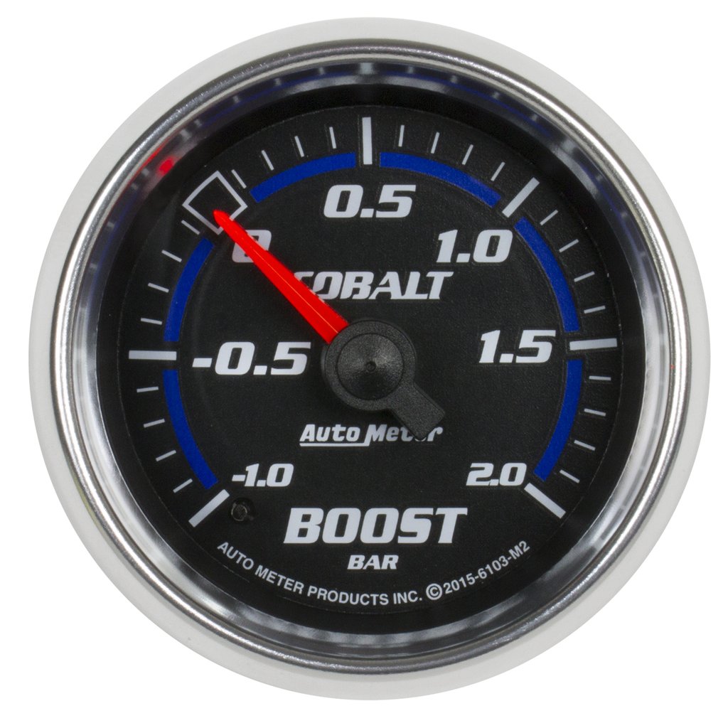 AutoMeter 2-1/16" BOOST-VAC, -1/+2 BAR, MECHANICAL, COBALT