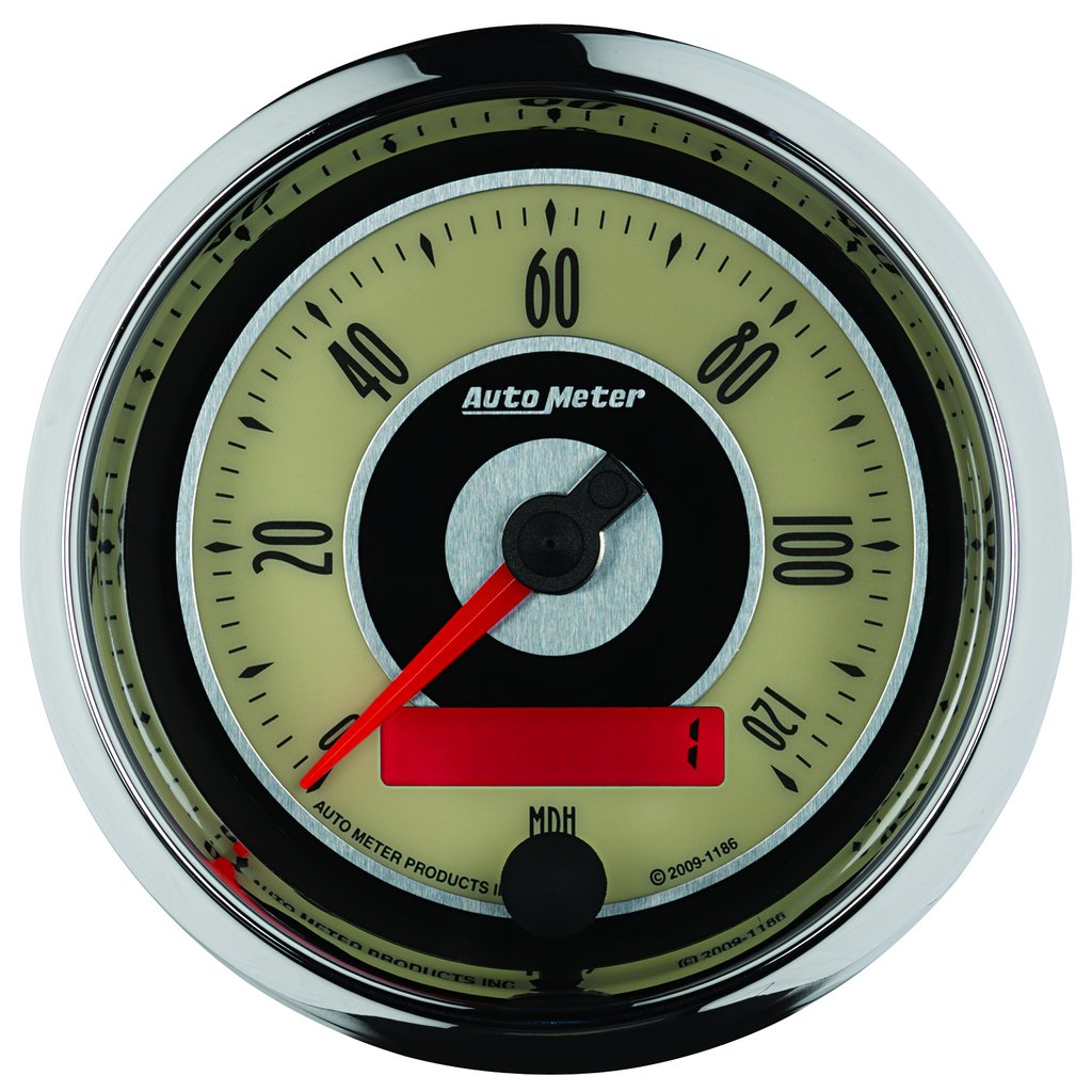 AutoMeter 3-3/8" SPEEDOMETER, 0-120 MPH, ELECTRIC, CRUISER