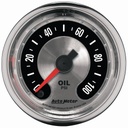 AutoMeter 2-1/16" OIL PRESSURE, 0-100 PSI, STEPPER MOTOR, AMERICAN MUSCLE
