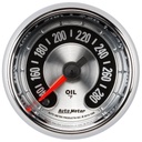 AutoMeter 2-1/16" OIL TEMPERATURE, 140-280 °F, STEPPER MOTOR, AMERICAN MUSCLE