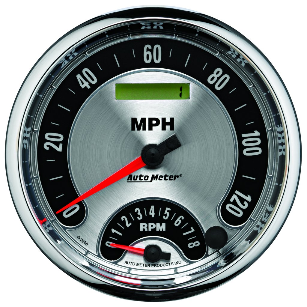 AutoMeter 5" tachometer/SPEEDOMETER COMBO, 8K RPM/120 MPH, ELECTRIC, AMERICAN MUSCLE